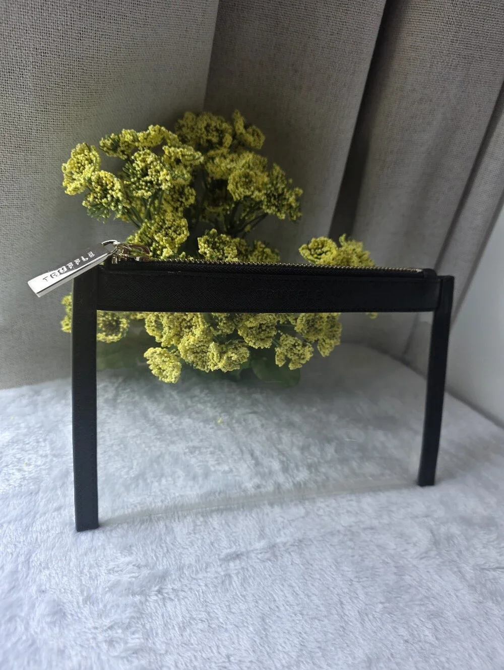 TRUFFLE Mini Clarity Clutch - Black